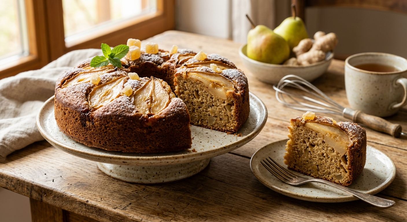 Ingwer-Birnen-Kuchen